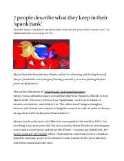 spank banc|7 people describe what they keep in their 'spank bank' .
